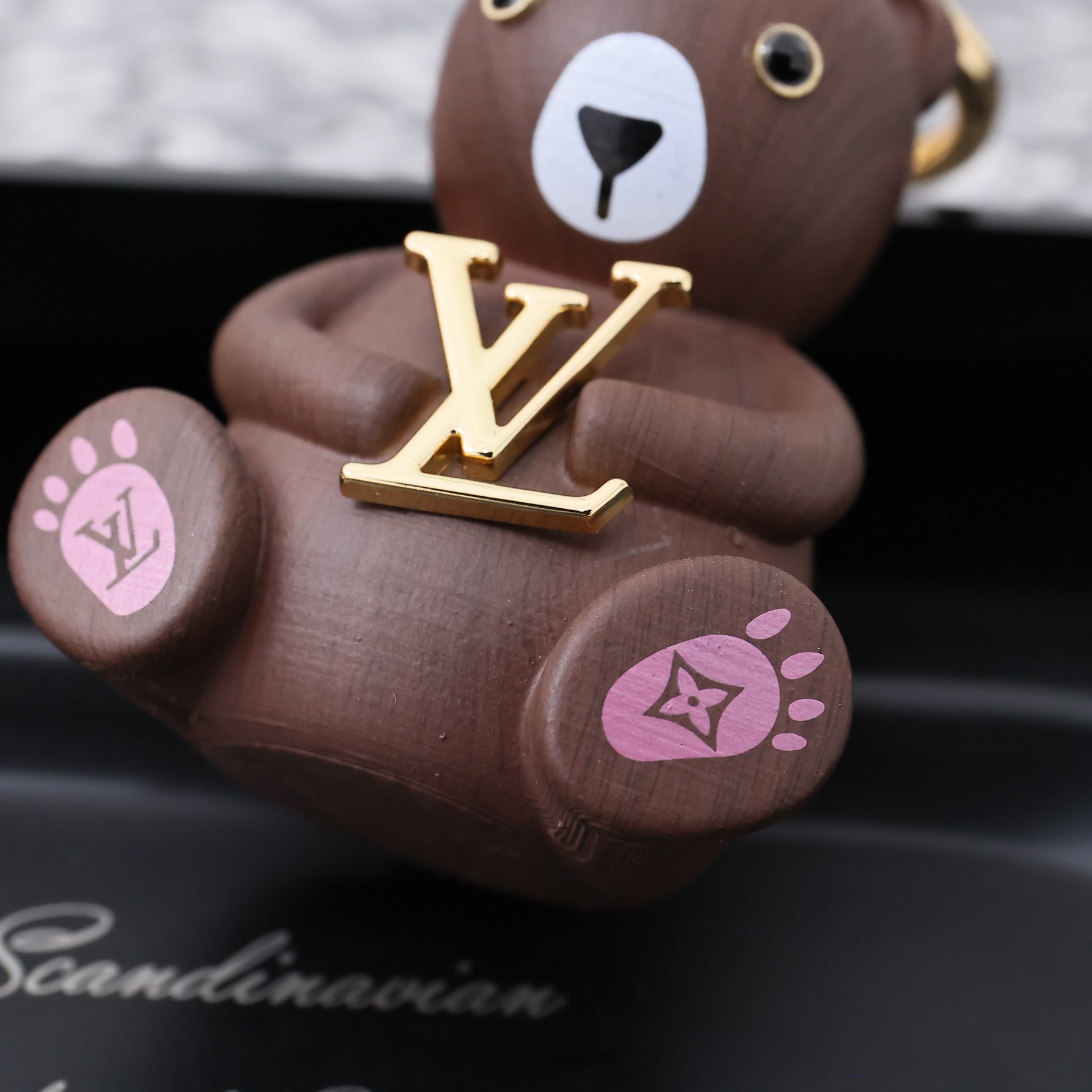 Louis Vuitton LV Teddy Bear Keyring And Bag Charm   M01360 - DopestKickz