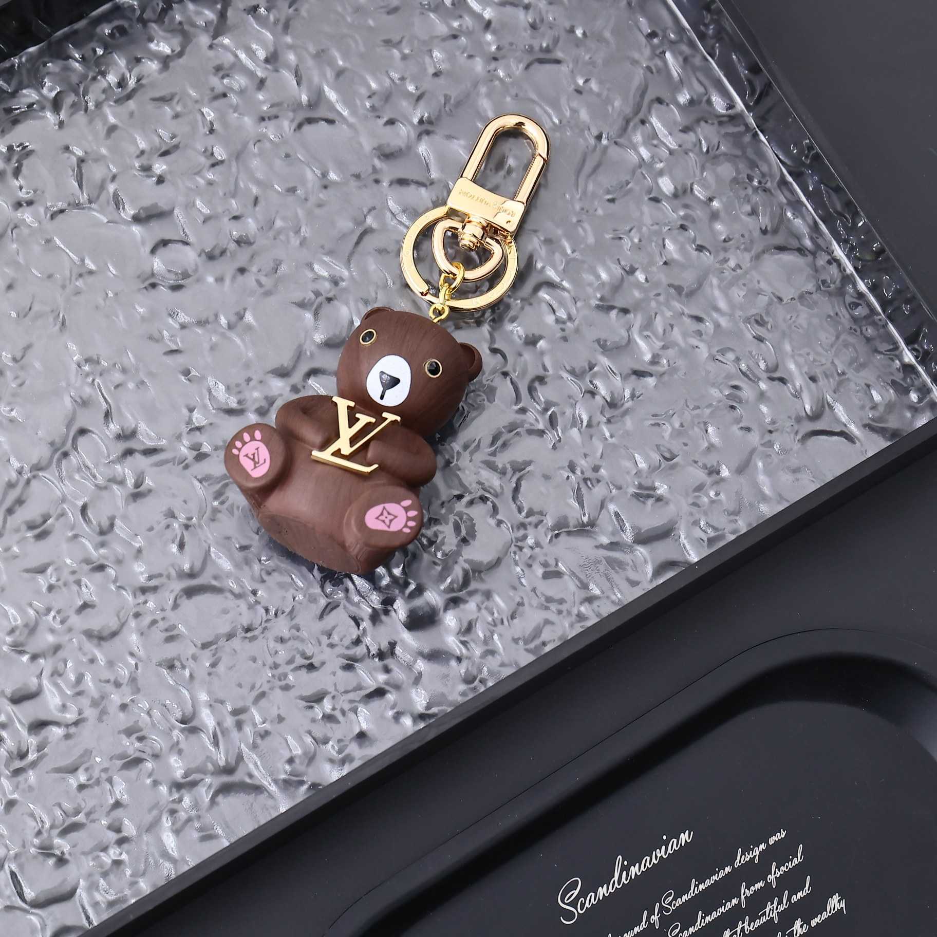 Louis Vuitton LV Teddy Bear Keyring And Bag Charm   M01360 - DopestKickz