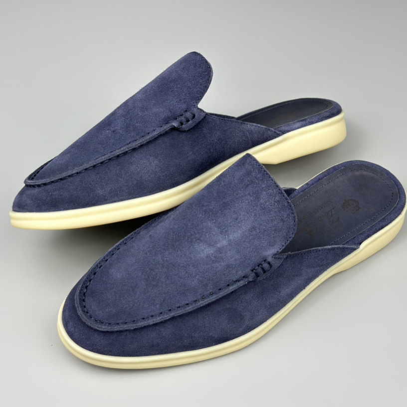 Loro Piana Babouche Walk Loafers Violet Color - DopestKickz