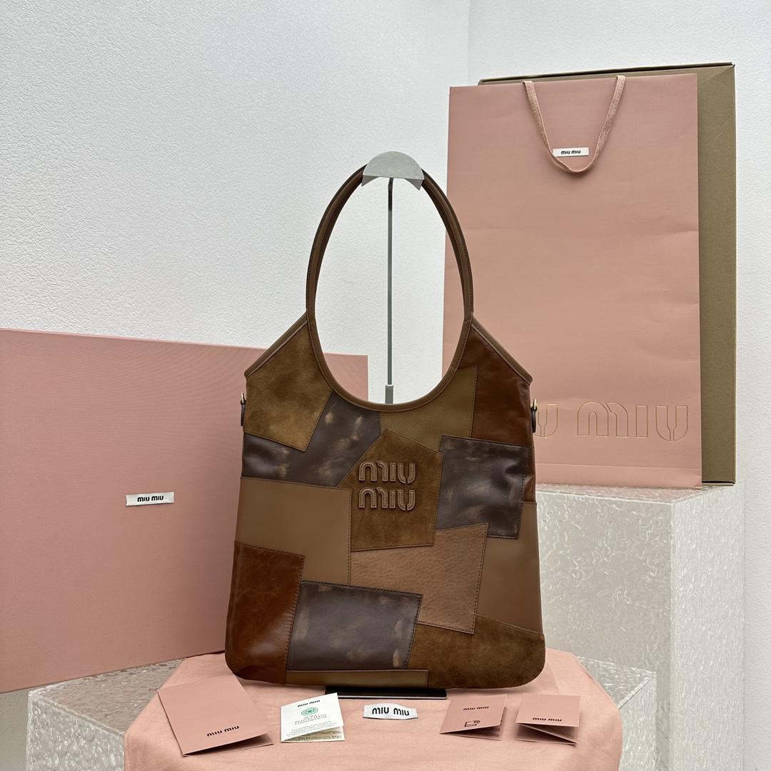 Miu Miu IVY Leather Patchwork Bag - DopestKickz