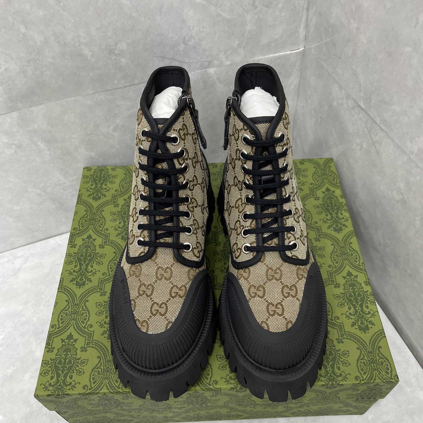 Gucci GG Canvas Boots  - DopestKickz