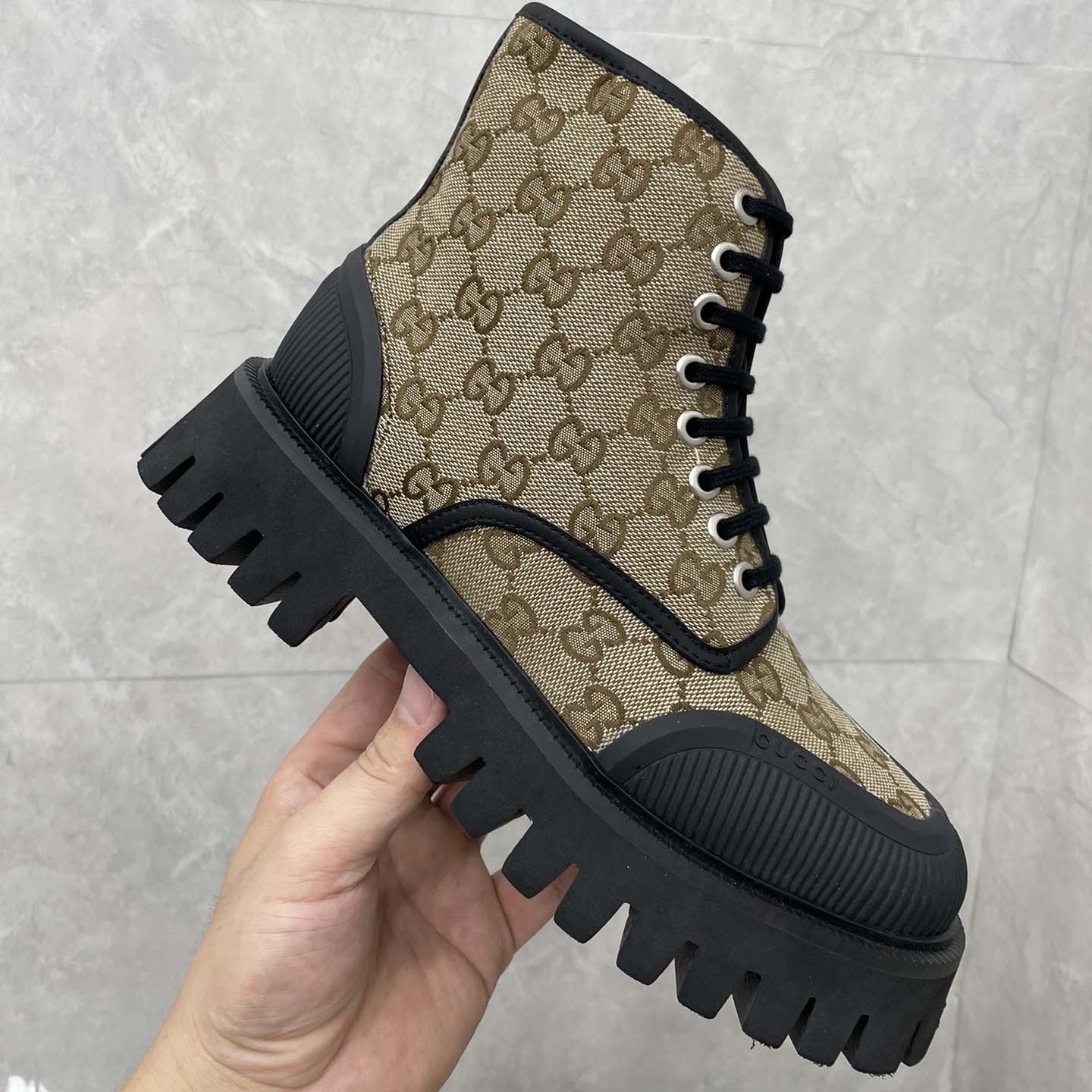 Gucci GG Canvas Boots  - DopestKickz