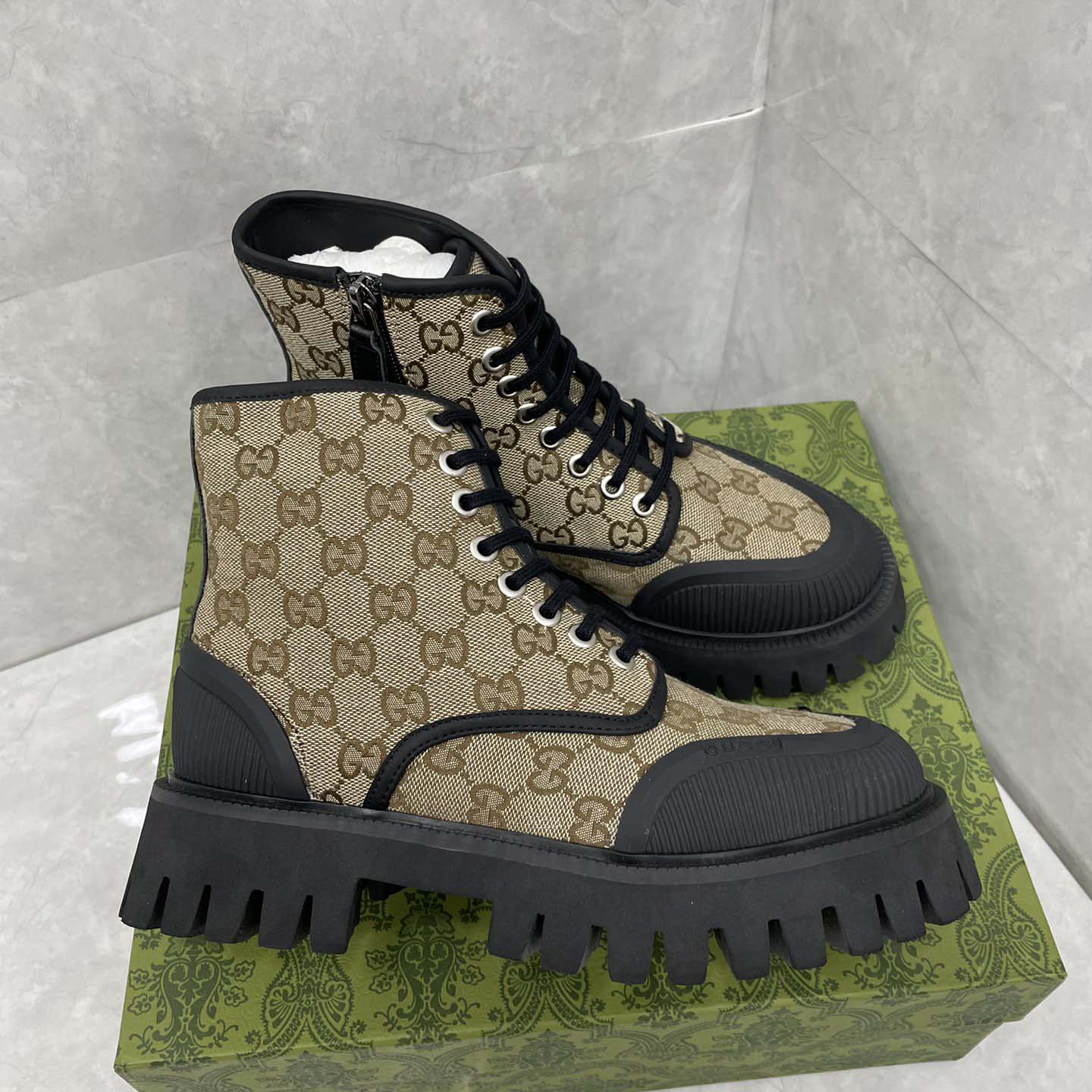 Gucci GG Canvas Boots  - DopestKickz