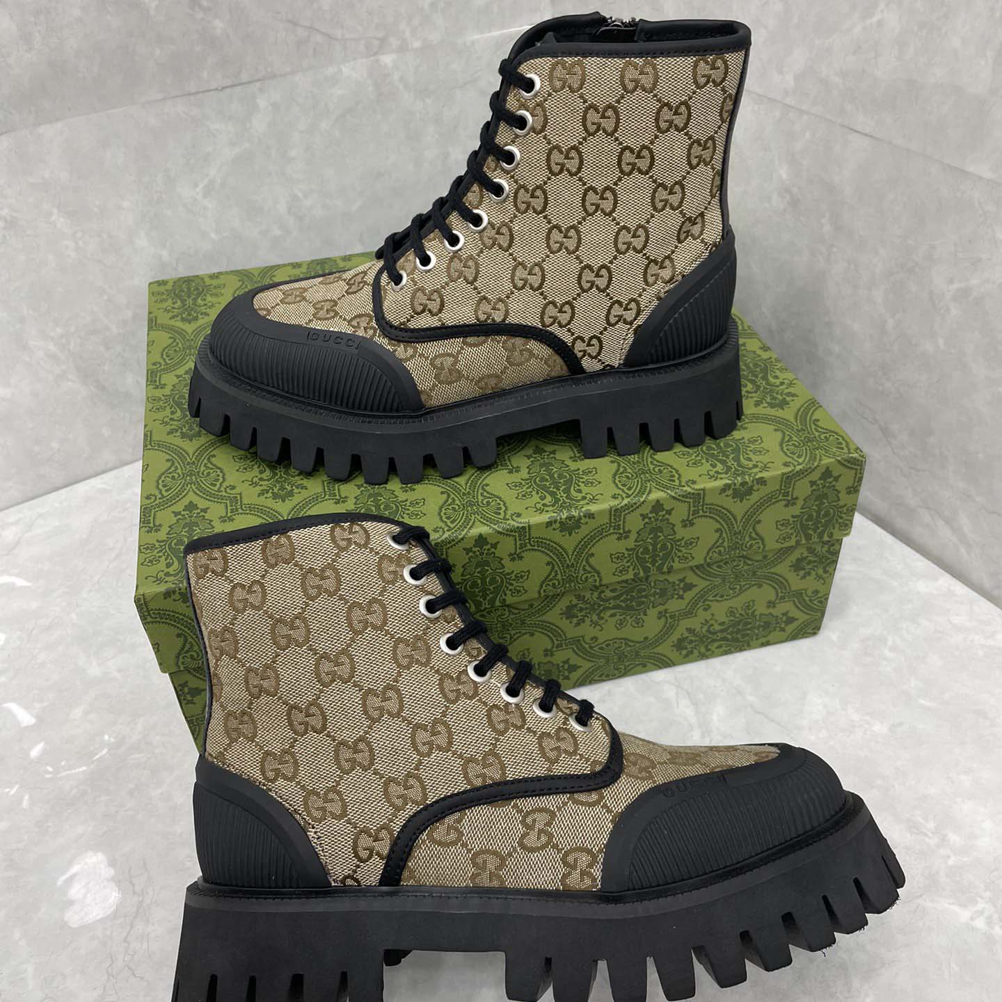 Gucci GG Canvas Boots  - DopestKickz