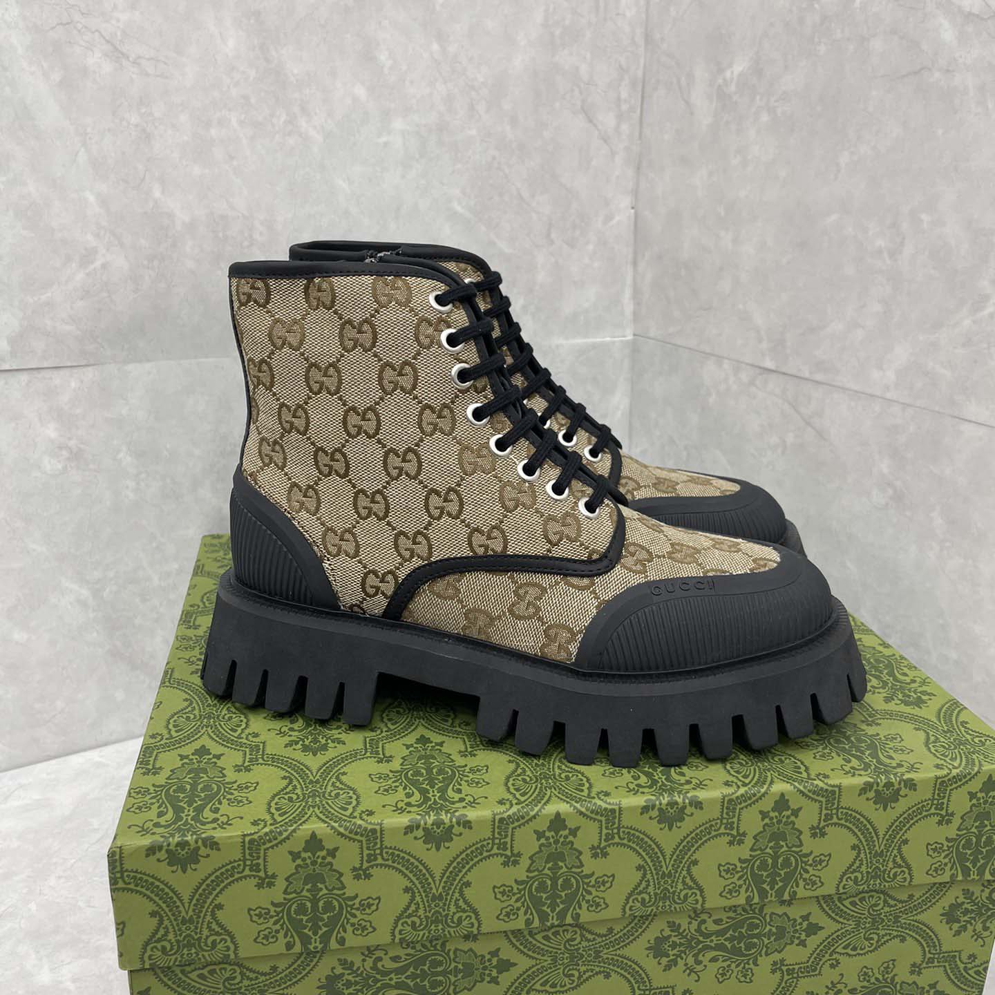 Gucci GG Canvas Boots  - DopestKickz