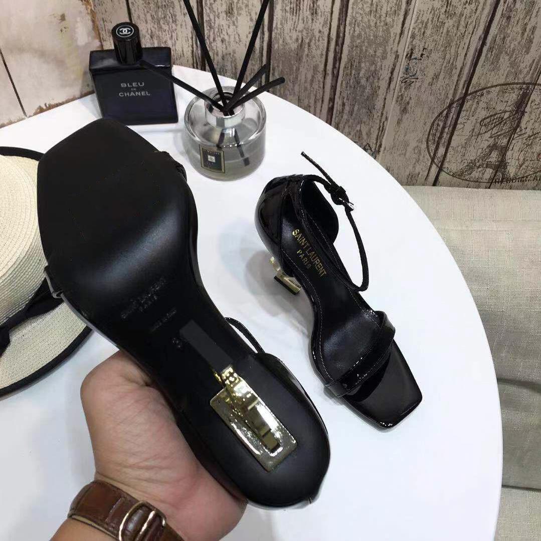 Saint Laurent YSL Heel Sandals - DopestKickz