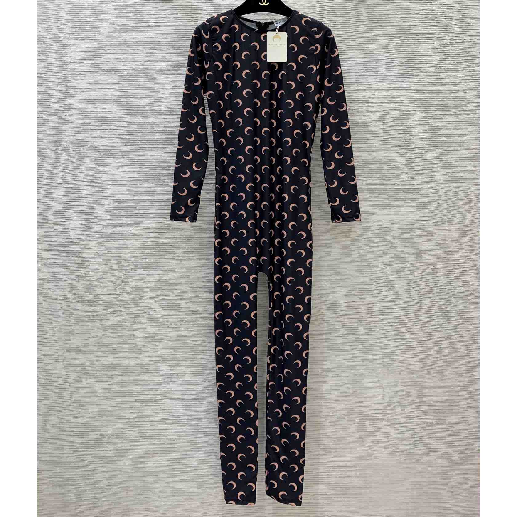 Marine Serre Tan All Over Moon Jumpsuit - DopestKickz