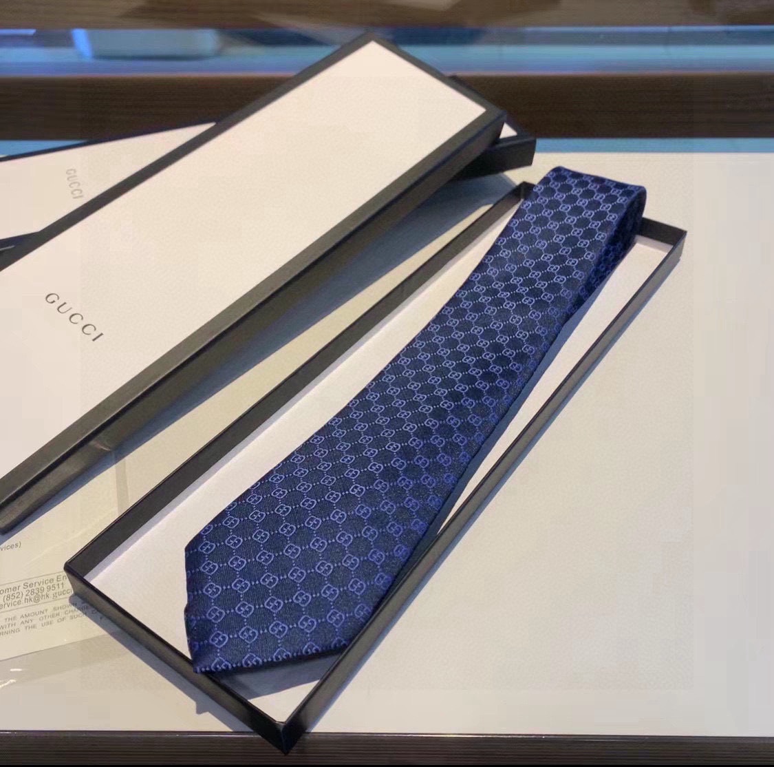 Gucci GG Pattern Silk Tie - DopestKickz
