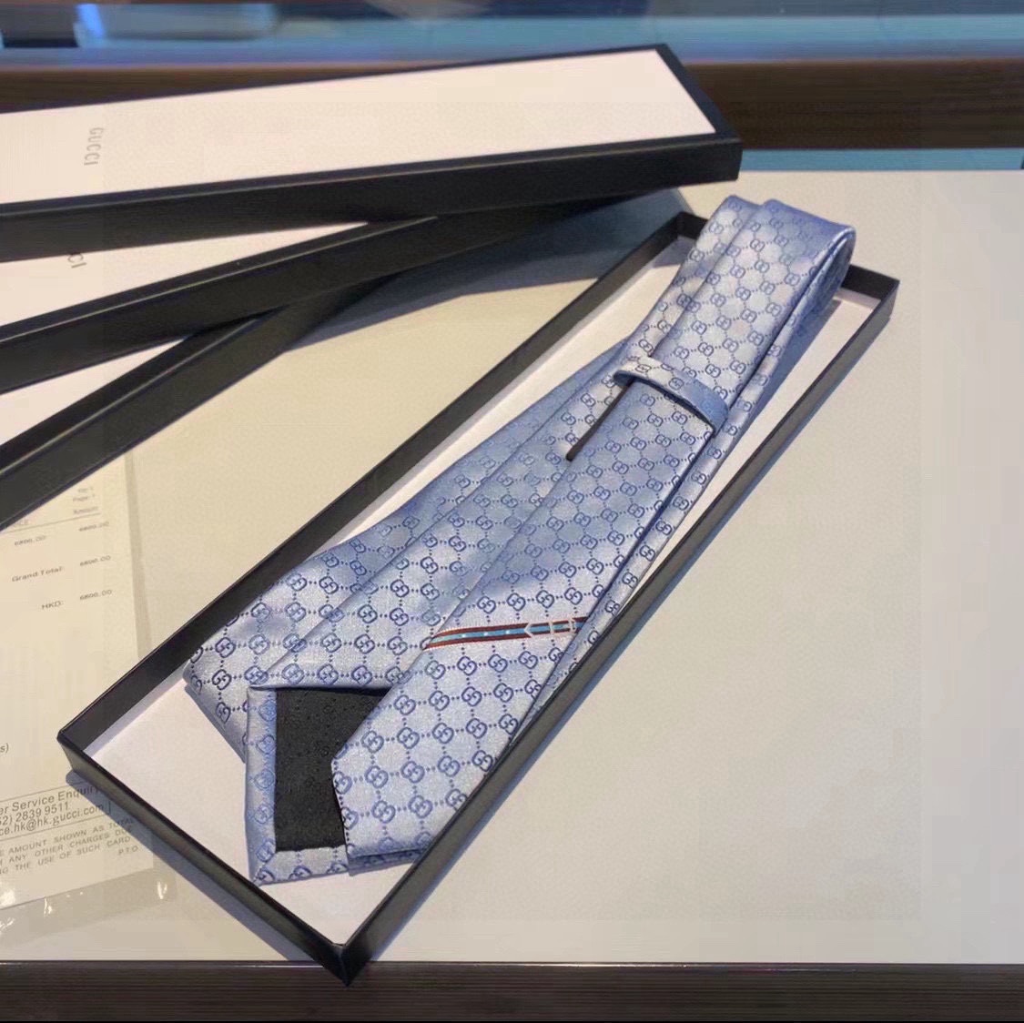 Gucci GG Pattern Silk Tie - DopestKickz