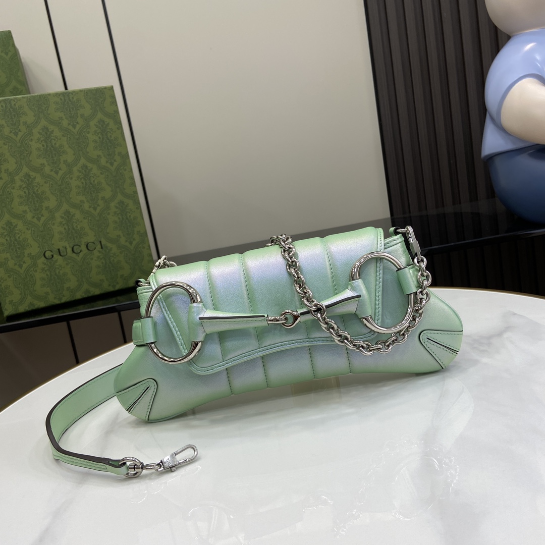 Gucci Horsebit Chain Small Shoulder Bag (27x 11.5x 5cm) - DopestKickz