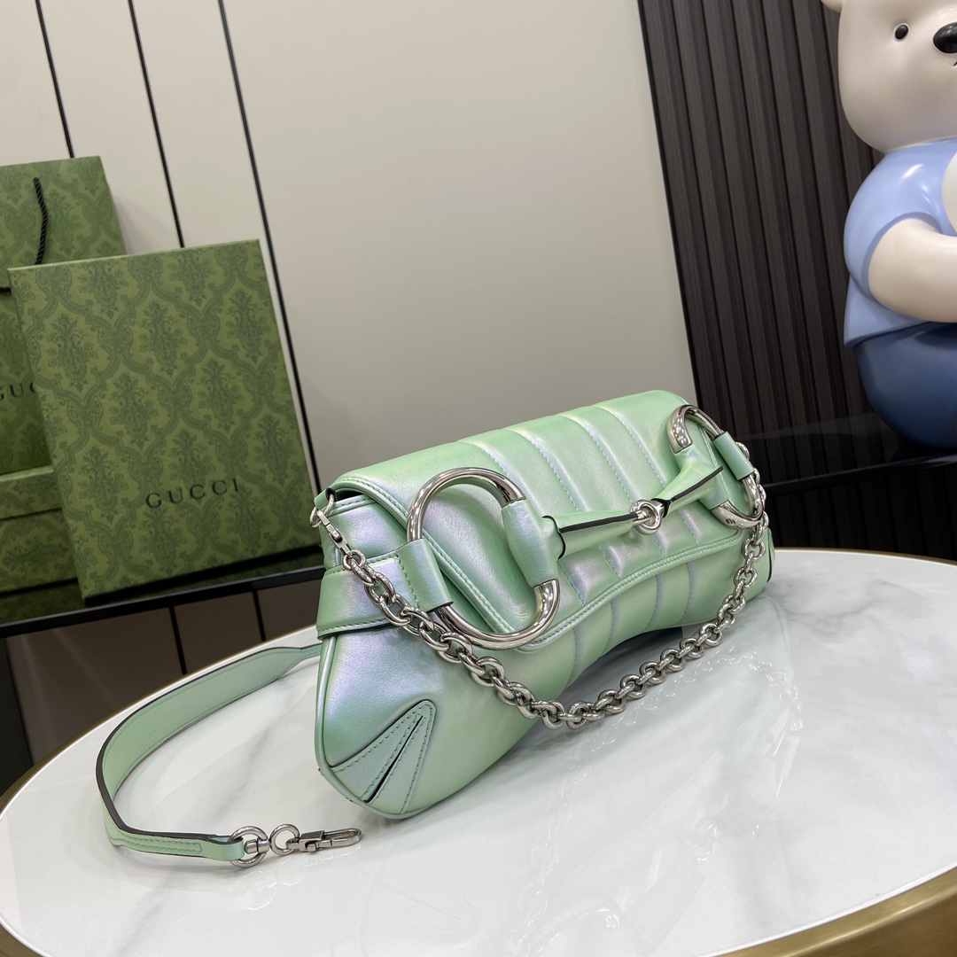 Gucci Horsebit Chain Medium Shoulder Bag (38x 15x 16cm) - DopestKickz