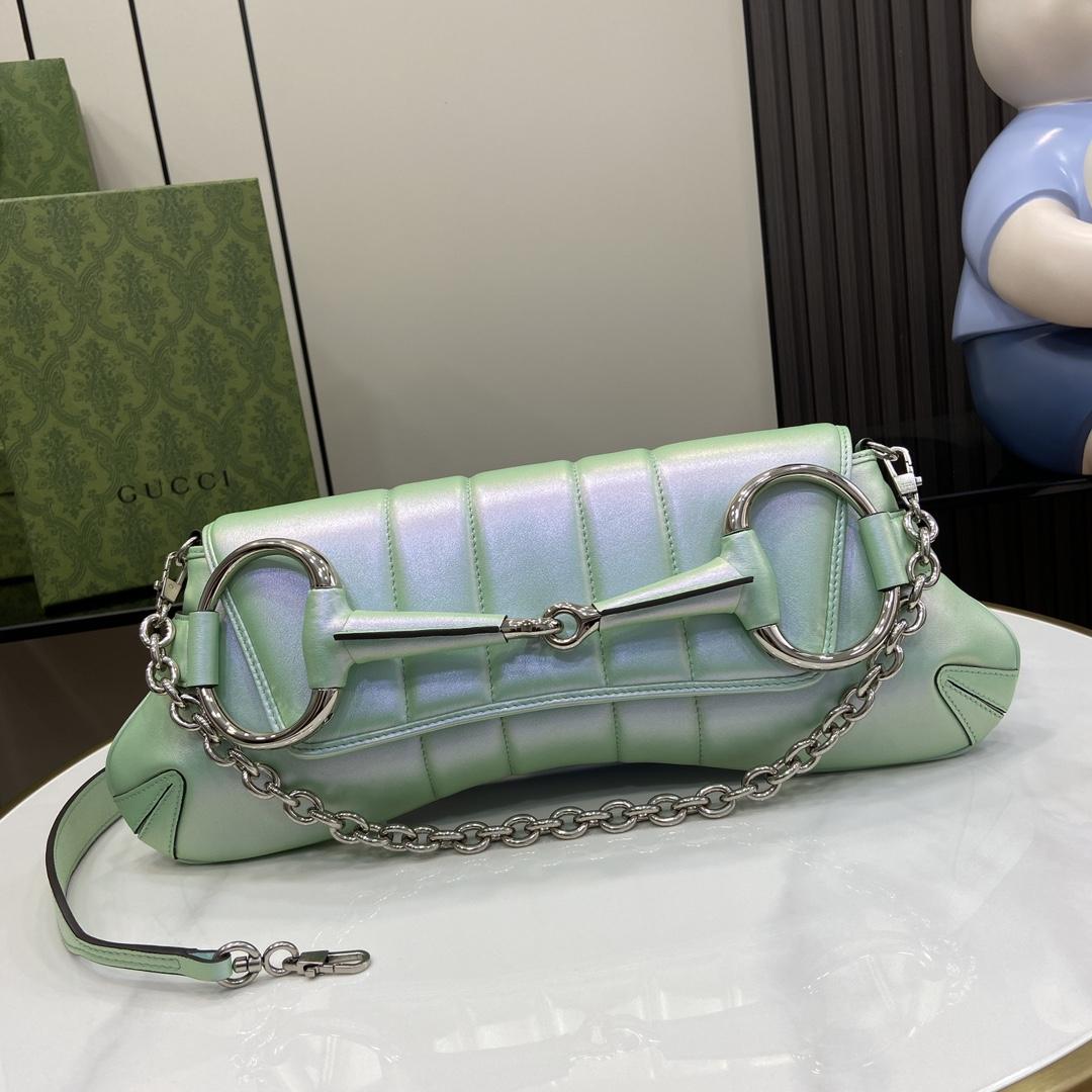 Gucci Horsebit Chain Medium Shoulder Bag (38x 15x 16cm) - DopestKickz