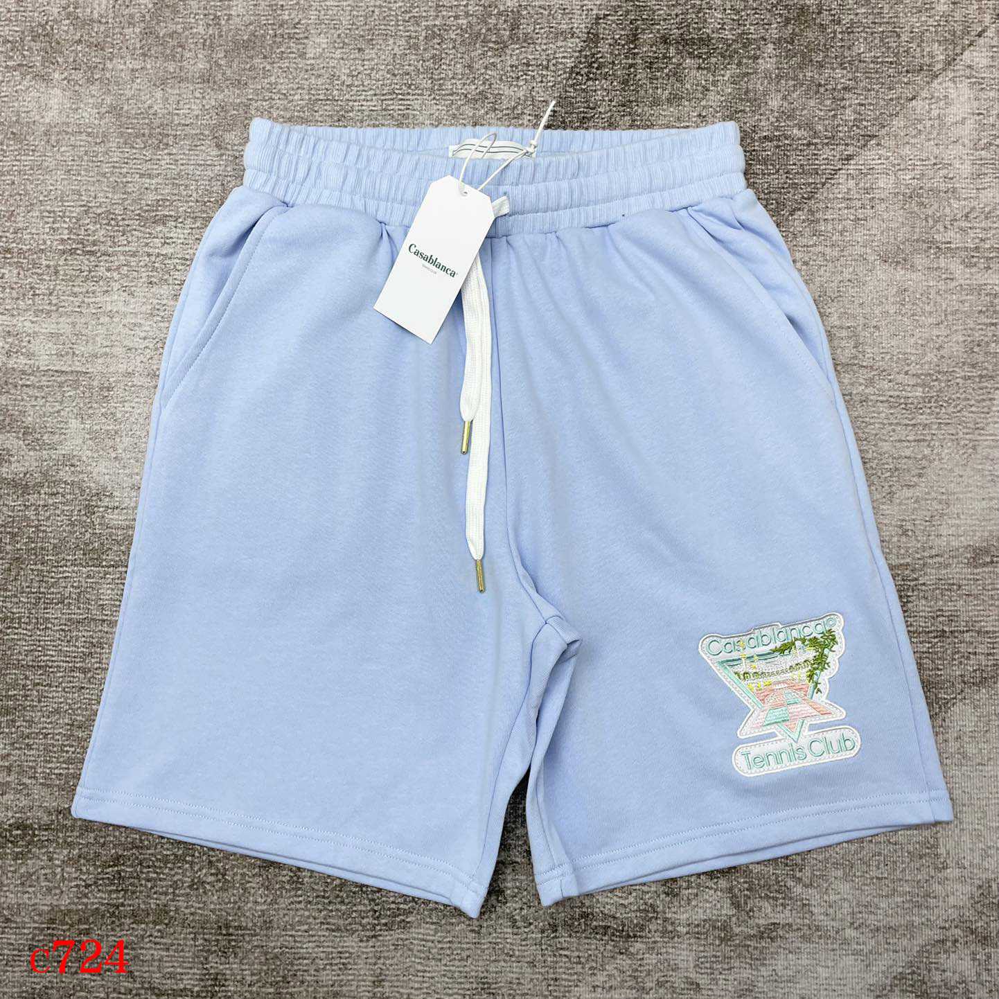 Casablanca Tennis Club Icon-appliqué Shorts    c724 - DopestKickz