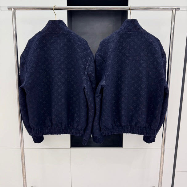 Louis Vuitton Monogram Wool Bouclette Zipped Blouson - DopestKickz