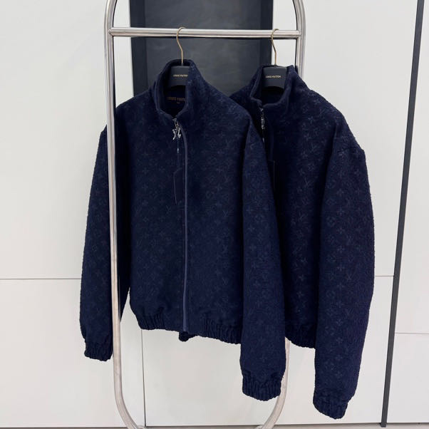 Louis Vuitton Monogram Wool Bouclette Zipped Blouson - DopestKickz