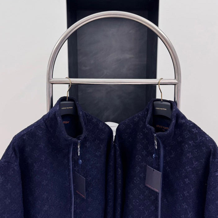 Louis Vuitton Monogram Wool Bouclette Zipped Blouson - DopestKickz