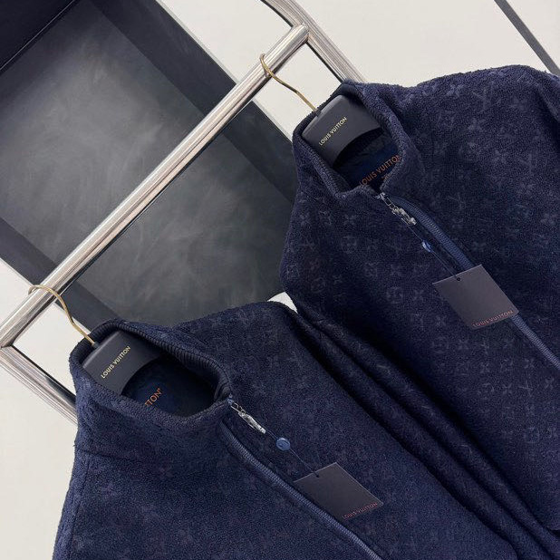 Louis Vuitton Monogram Wool Bouclette Zipped Blouson - DopestKickz
