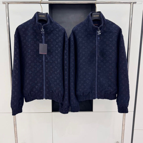 Louis Vuitton Monogram Wool Bouclette Zipped Blouson - DopestKickz