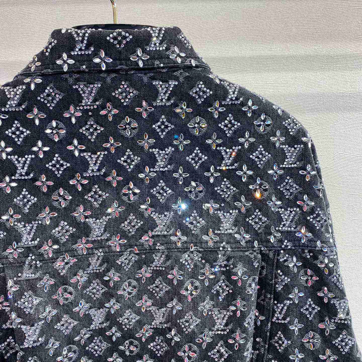 Louis Vuitton Embroidered Monogram Denim Overshirt    1ABY8X - DopestKickz