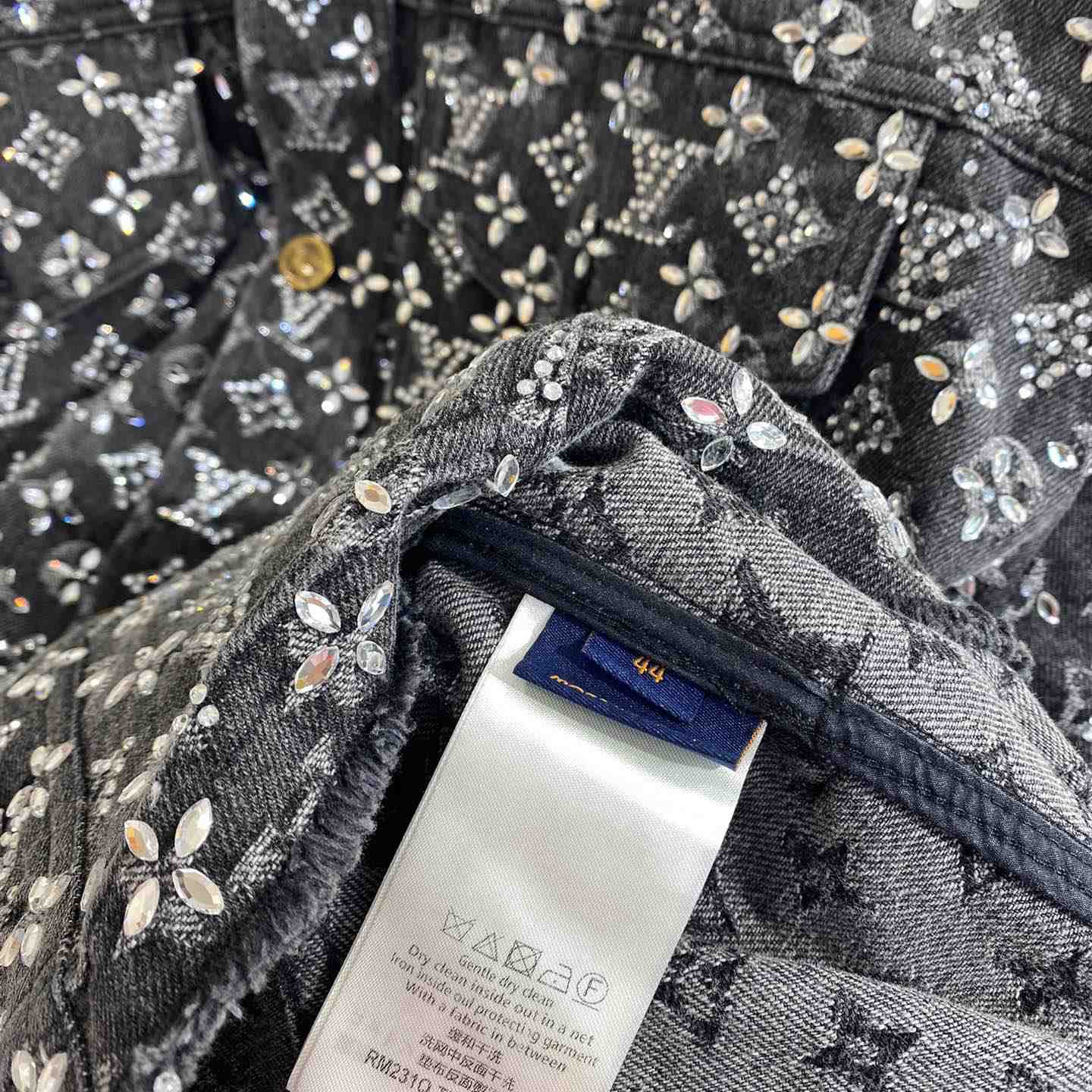 Louis Vuitton Embroidered Monogram Denim Overshirt    1ABY8X - DopestKickz
