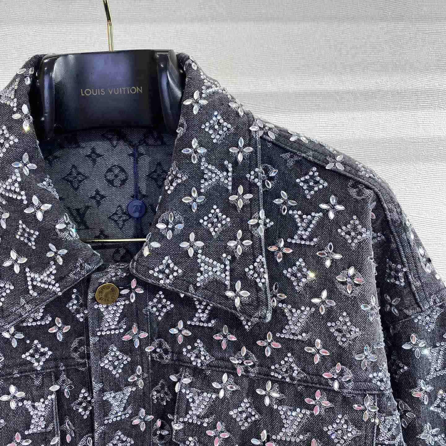 Louis Vuitton Embroidered Monogram Denim Overshirt    1ABY8X - DopestKickz