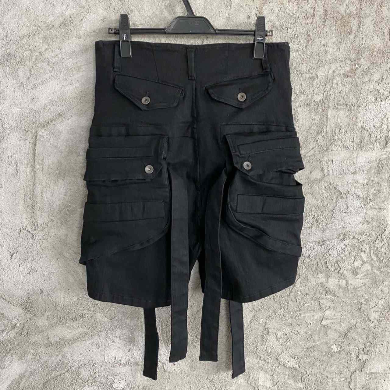 Julius Black Belt Cargo Pocket Shorts - DopestKickz