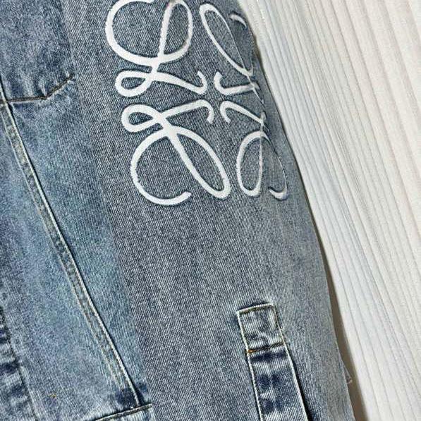 Loewe Anagram Jacket In Denim In Blue  - DopestKickz
