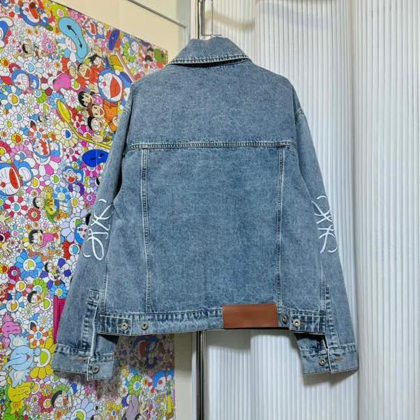 Loewe Anagram Jacket In Denim In Blue  - DopestKickz