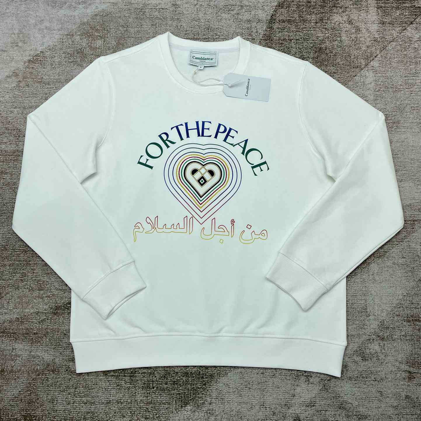Casablanca For The Peace Embroidered Sweatshirt - DopestKickz