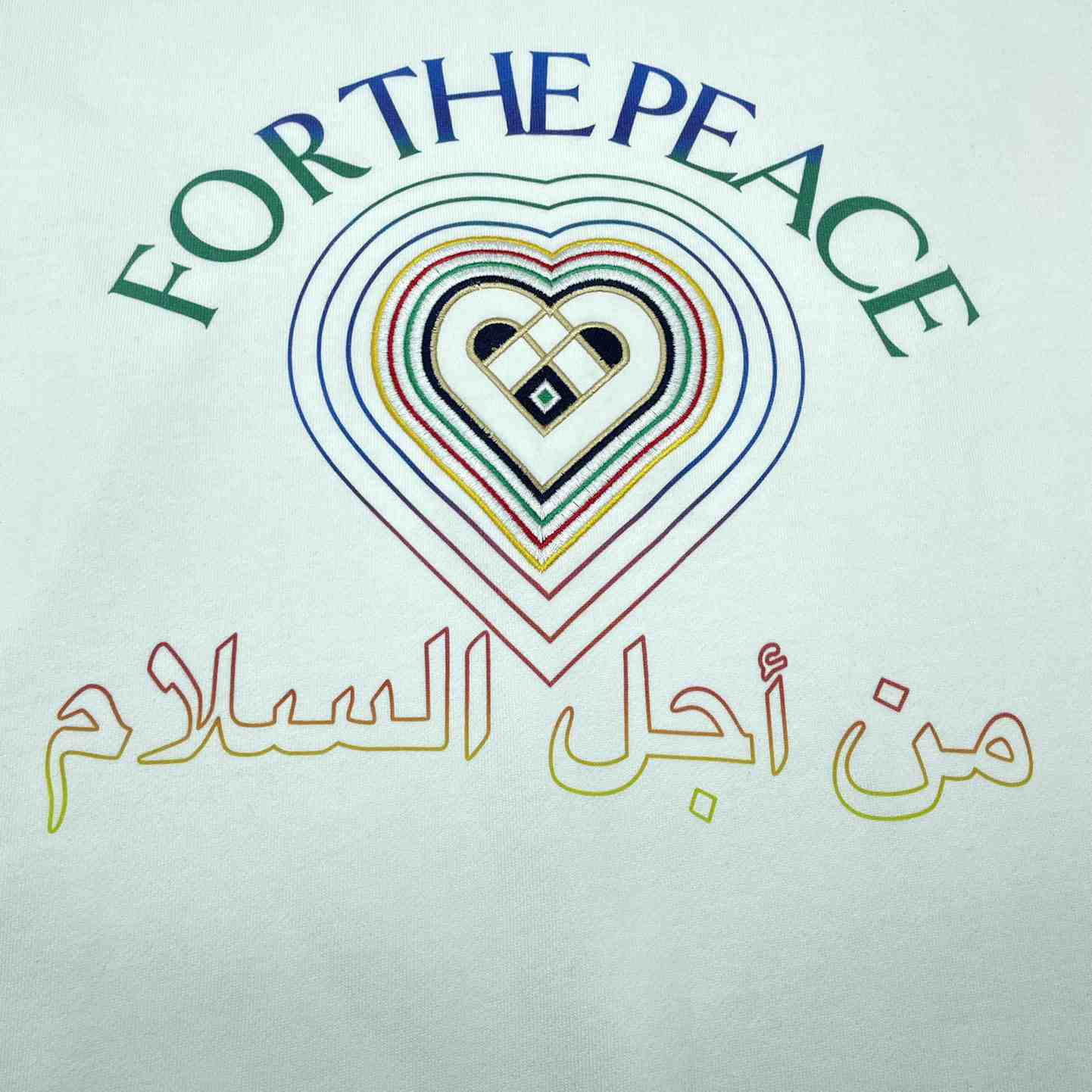 Casablanca For The Peace Embroidered Sweatshirt - DopestKickz