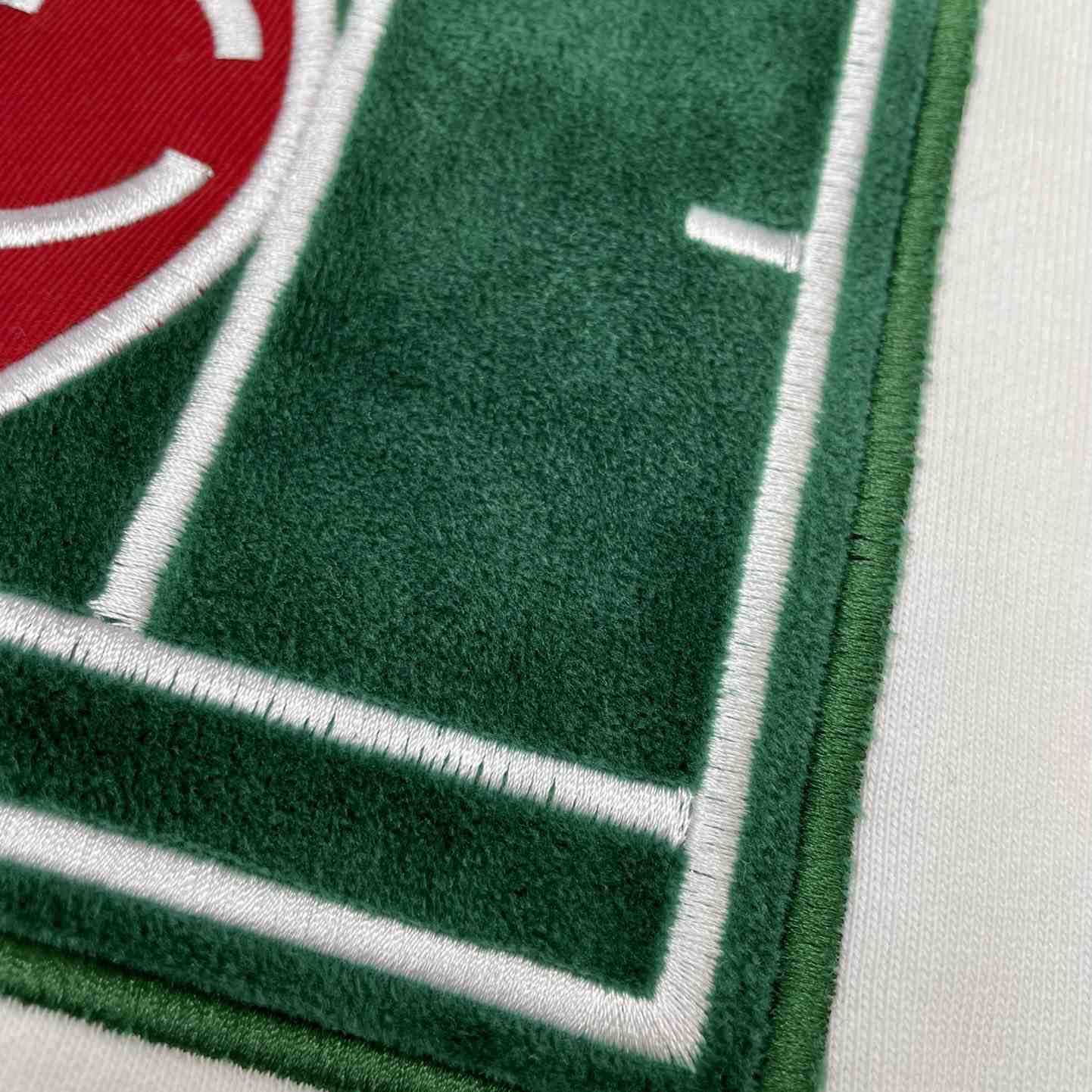 Casablanca Tennis Court Chenille Crew Sweat - DopestKickz