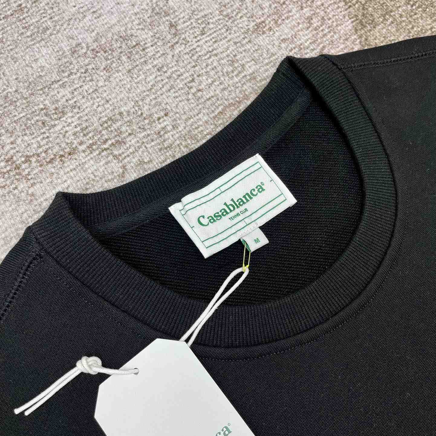Casablanca Tennis Court Chenille Crew Sweat - DopestKickz