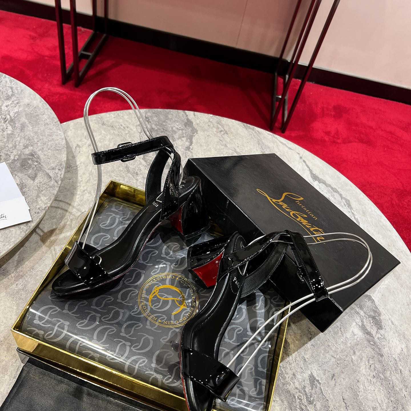 Christian Louboutin Miss Sabina 55mm Strappy Sandals - DopestKickz