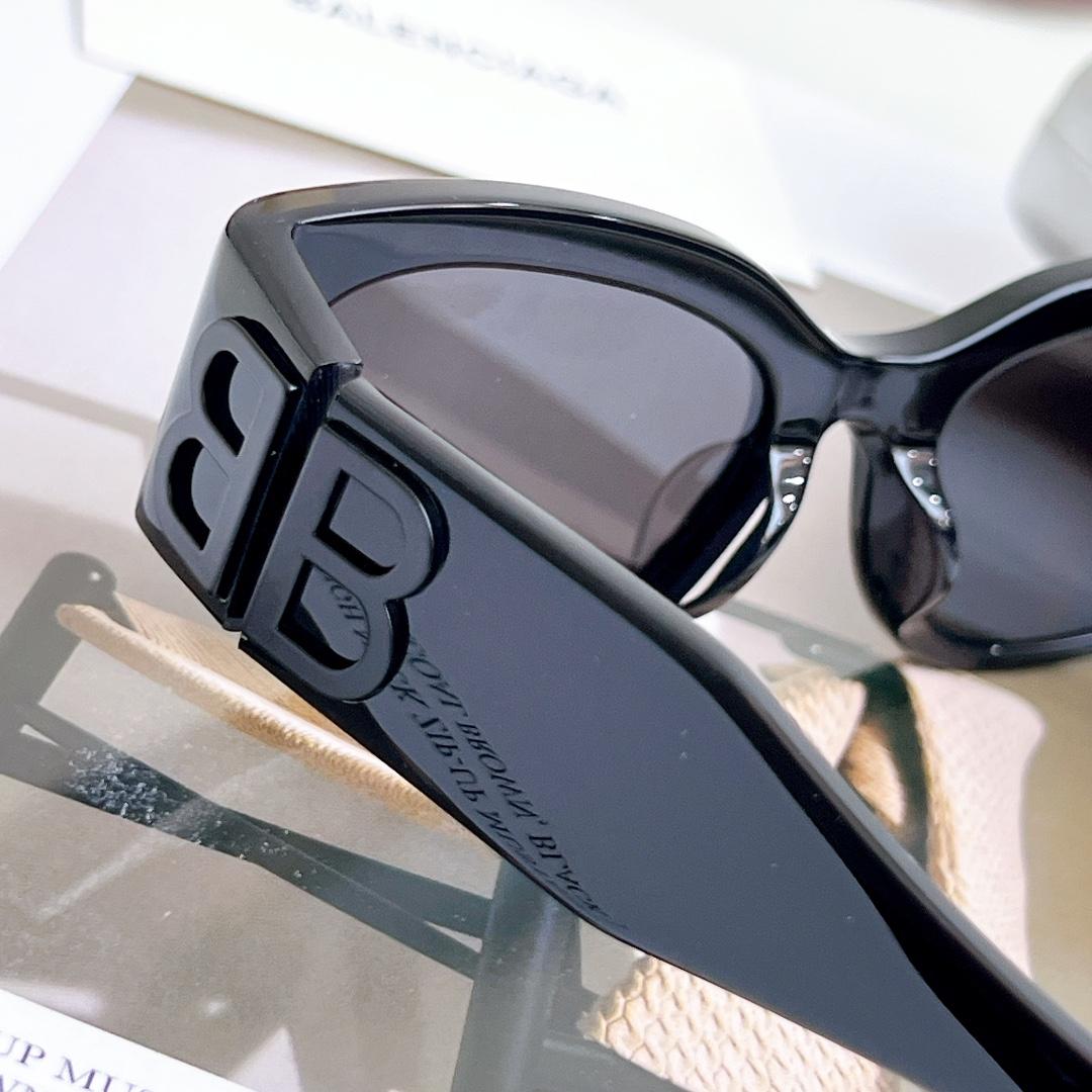 Balenciaga Bossy Round AF Sunglasses In Black  BB0324 - DopestKickz