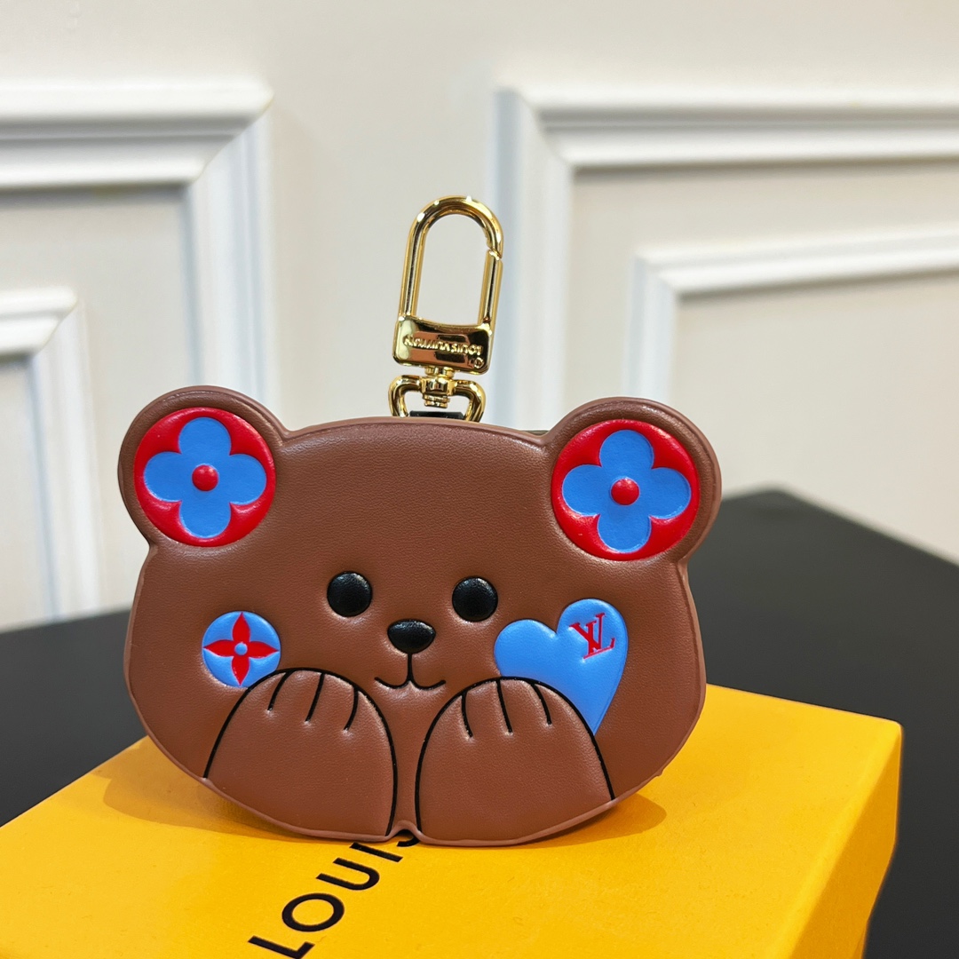 Louis Vuitton Teddy Bear Earphone Case   M01361 - DopestKickz