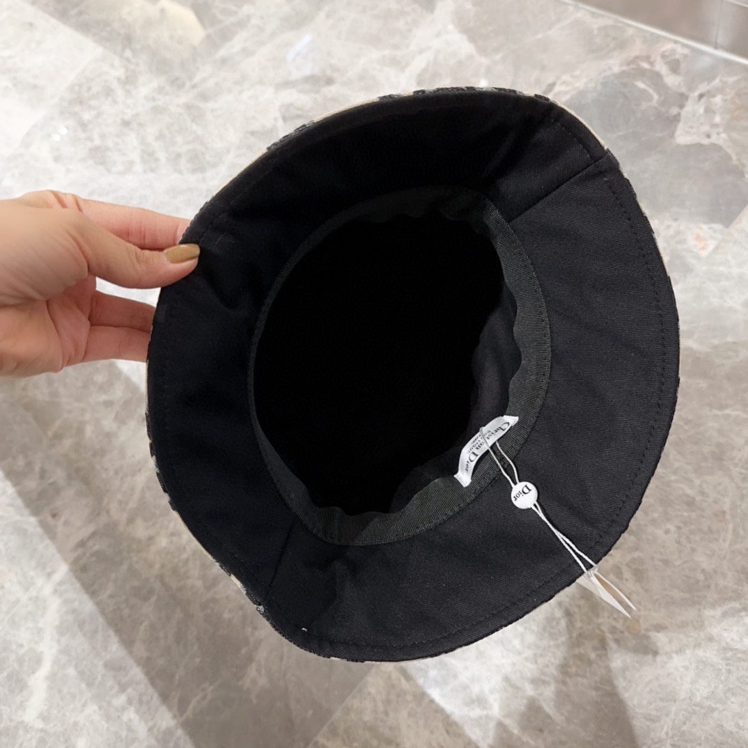 Dior D-Bobby Macrocannage Small Brim Bucket Hat - DopestKickz