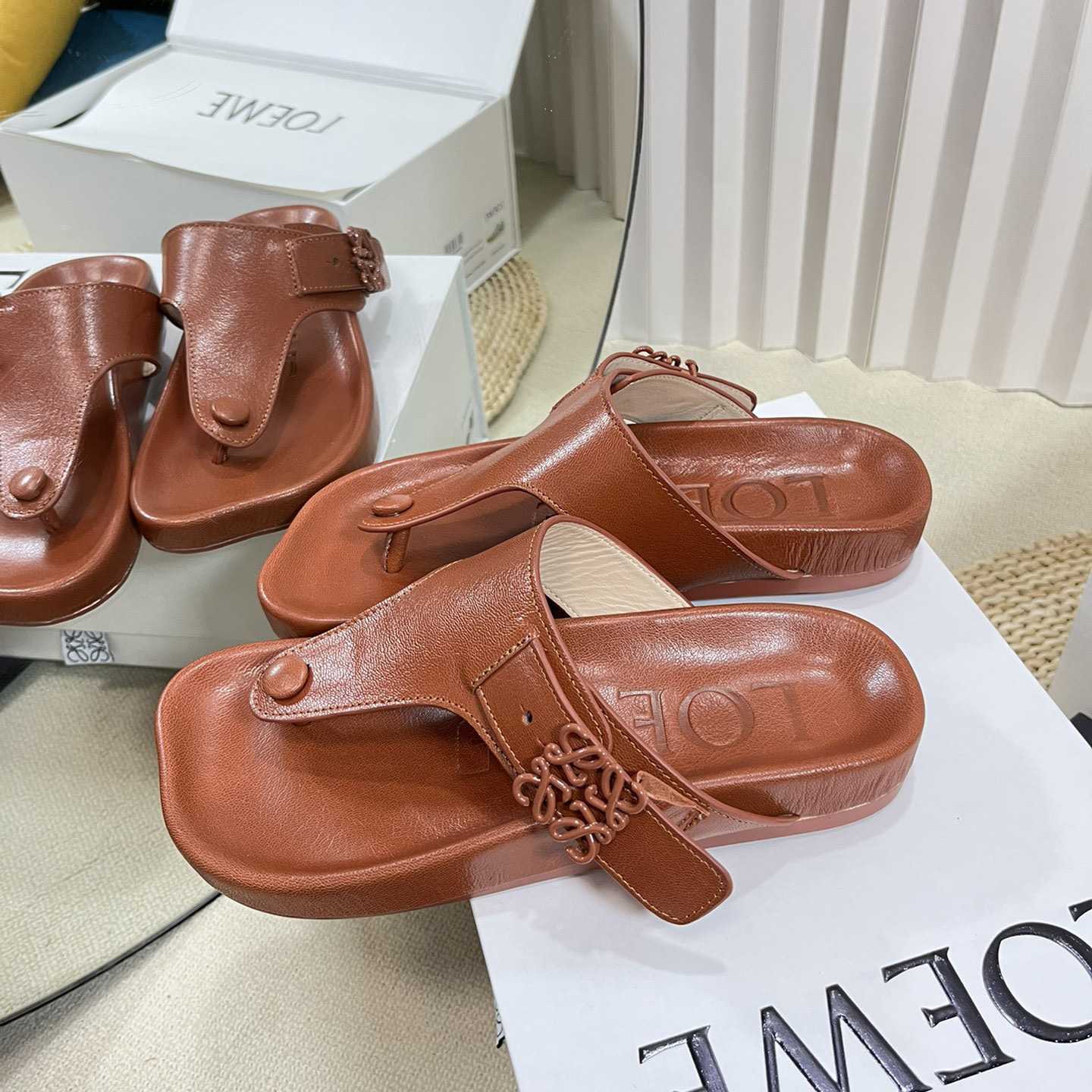 Loewe Anagram Ease Sandal In Kidskin - DopestKickz