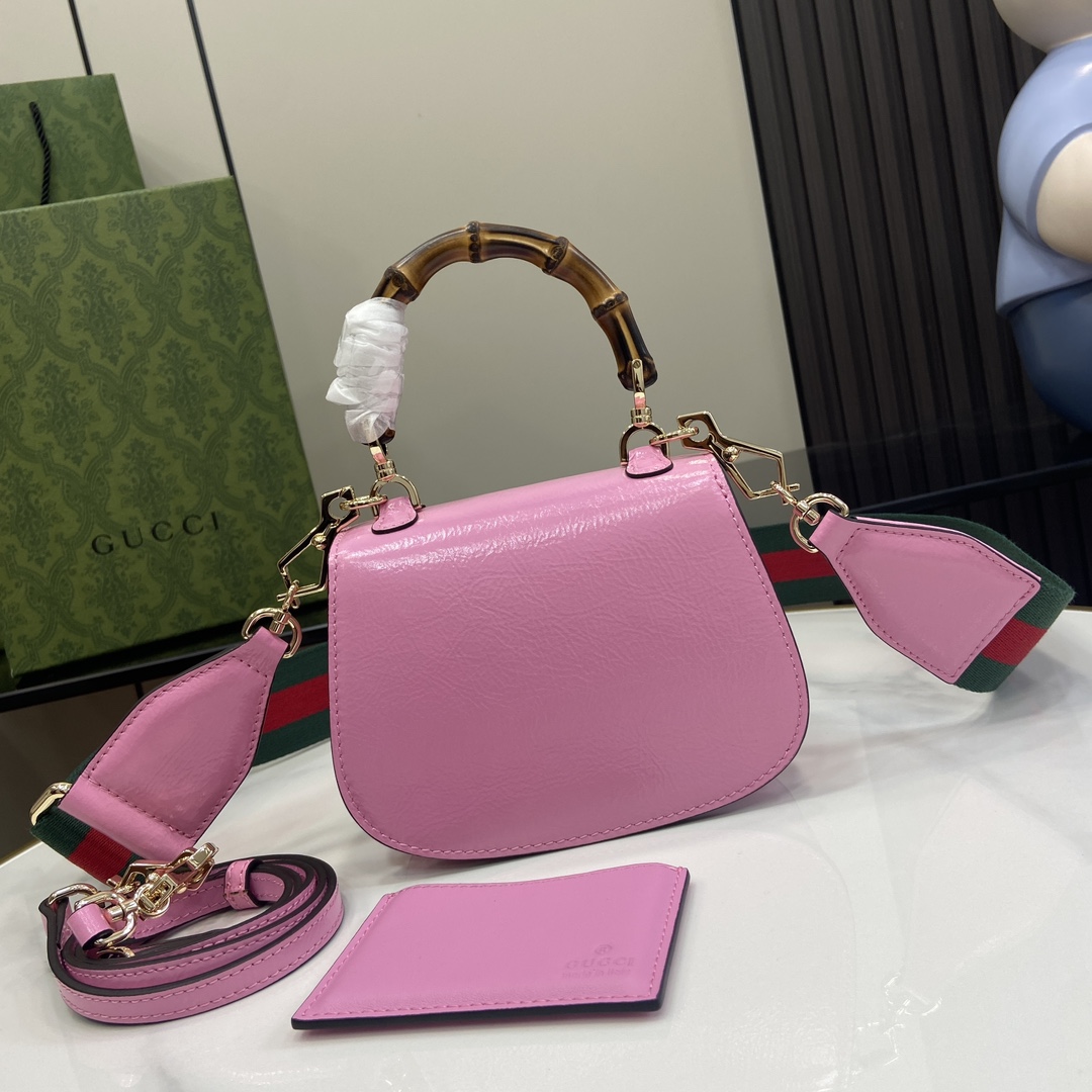 Gucci Bamboo 1947 Mini Top Handle Bag - DopestKickz
