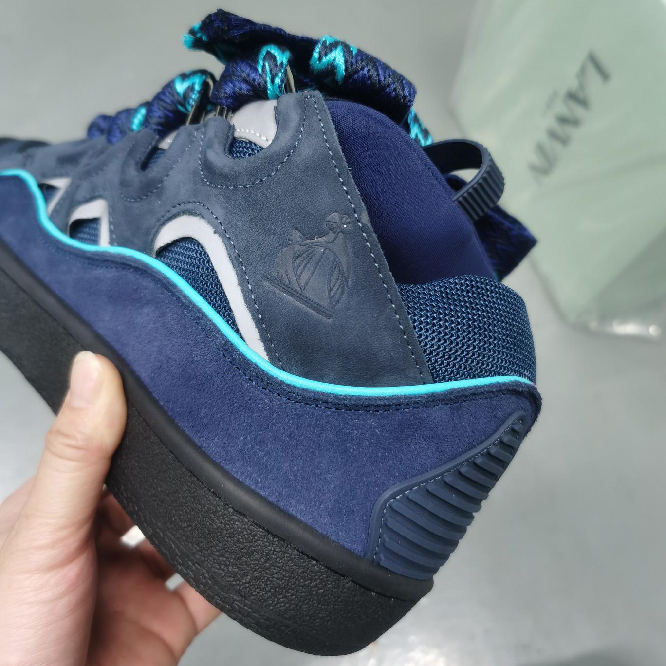 Lanvin Curb Panelled Sneakers - DopestKickz