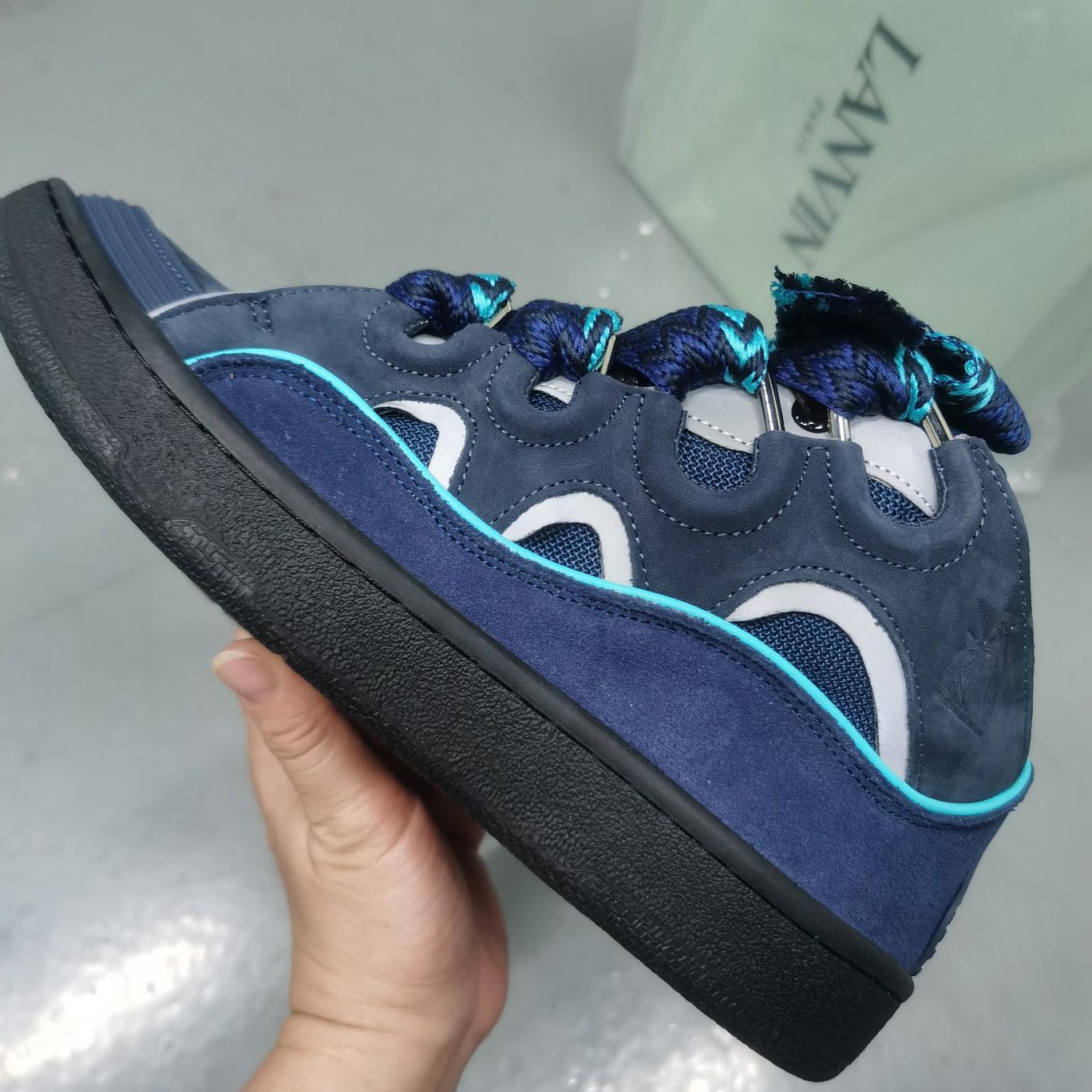 Lanvin Curb Panelled Sneakers - DopestKickz