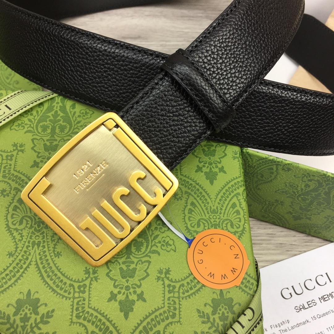 Gucci Leather Belt  35mm - DopestKickz