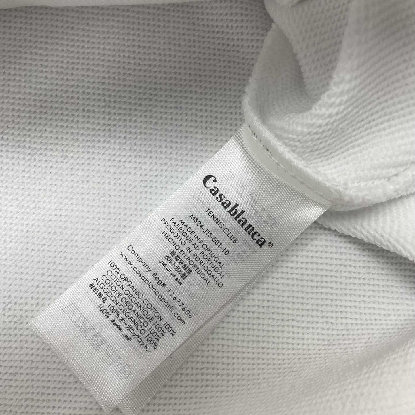 Casablanca White Gradient Arch Organic Cotton Hoodie    c806 - DopestKickz