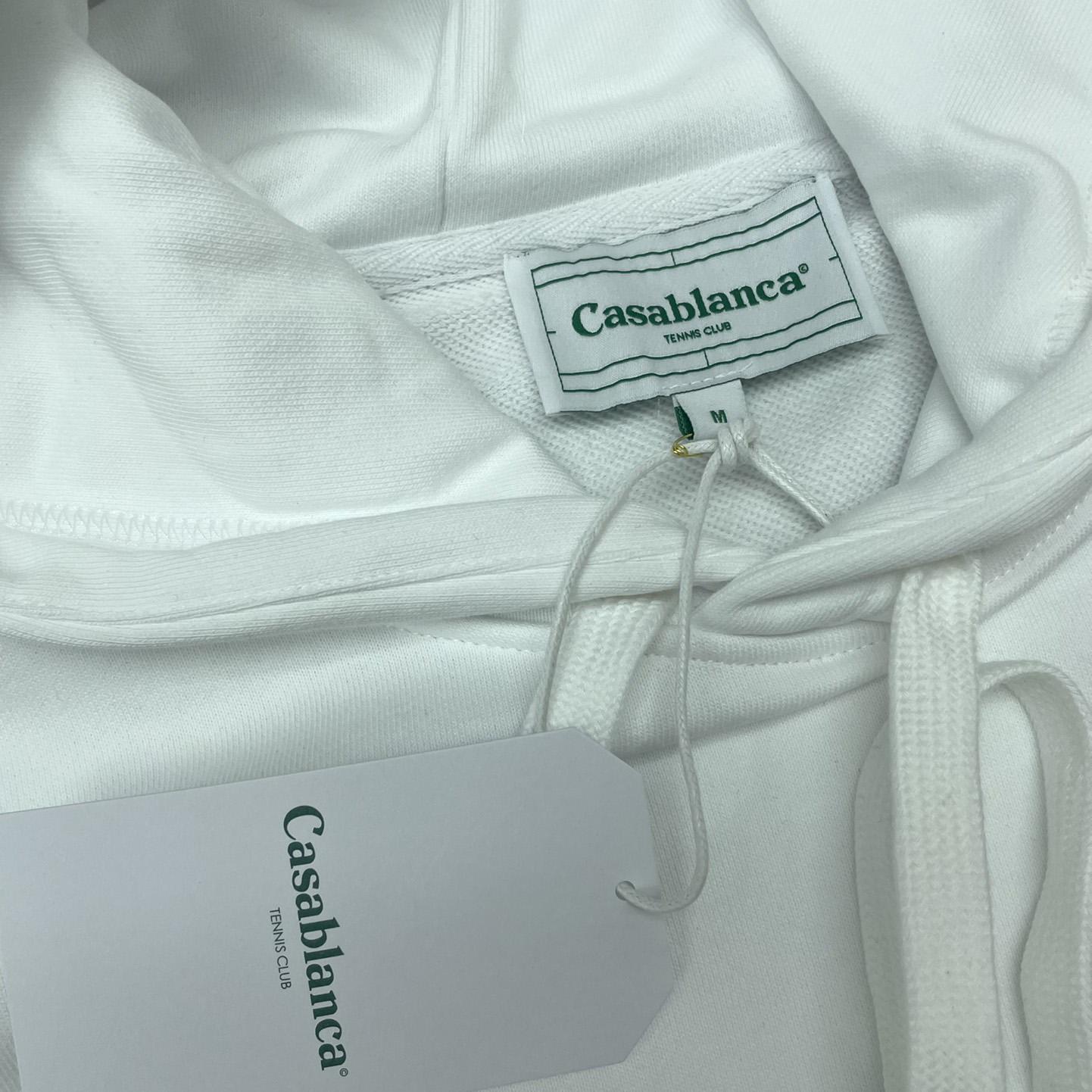 Casablanca White Gradient Arch Organic Cotton Hoodie    c806 - DopestKickz
