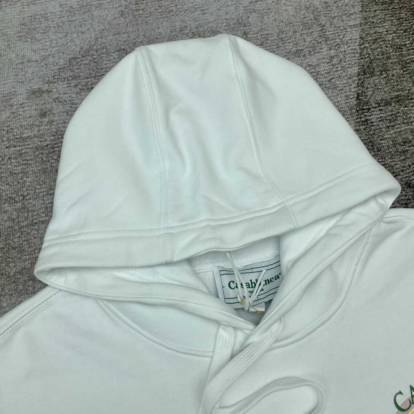 Casablanca White Gradient Arch Organic Cotton Hoodie    c806 - DopestKickz
