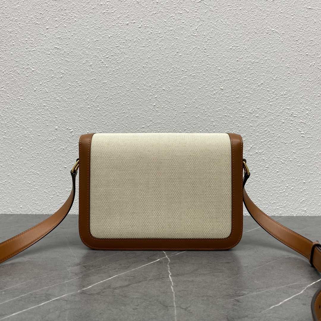Celine Classique Triomphe Bag In Textile With Triomphe Crochet Embroidery - DopestKickz