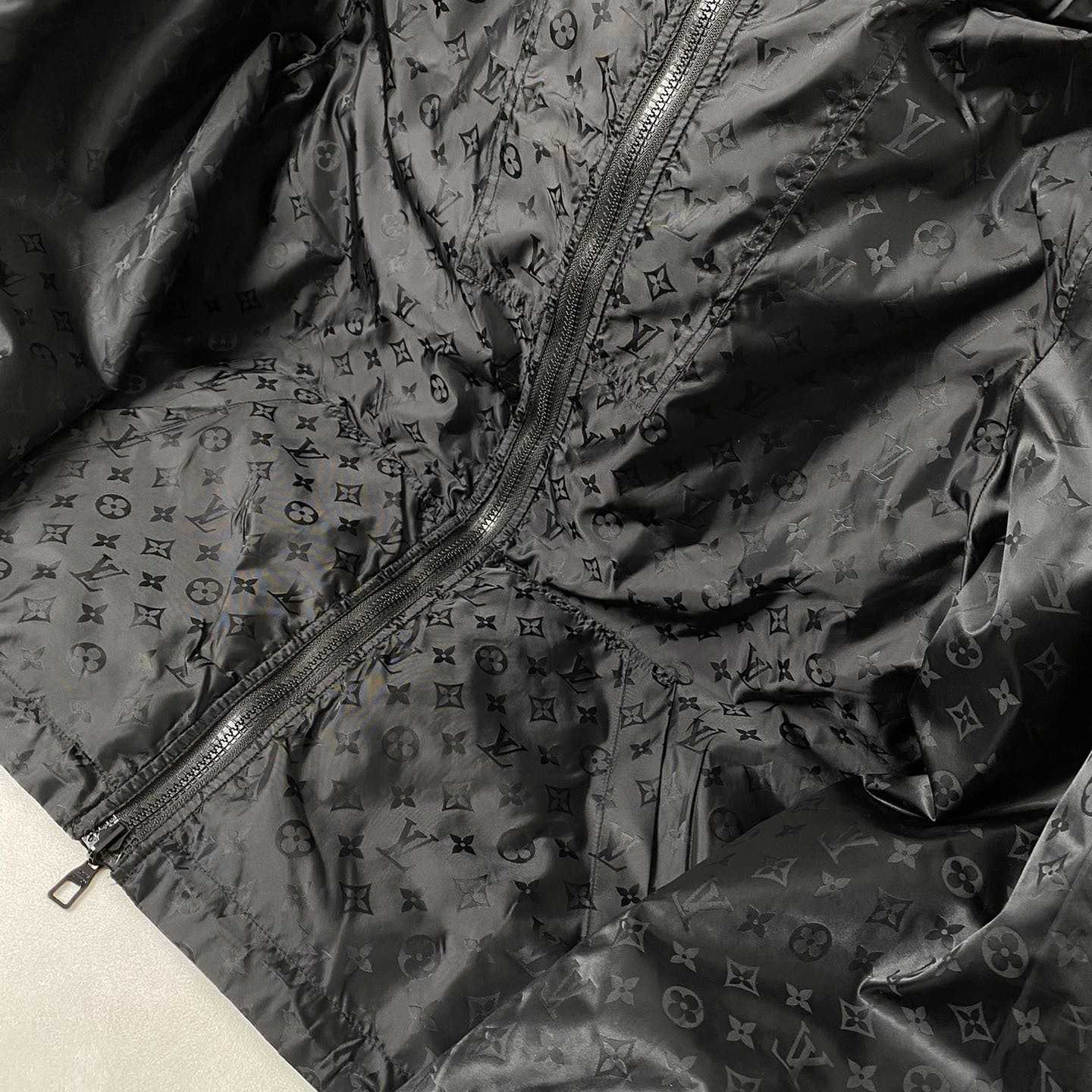 Louis Vuitton Signature Monogram Reversible Nylon Windbreaker - DopestKickz