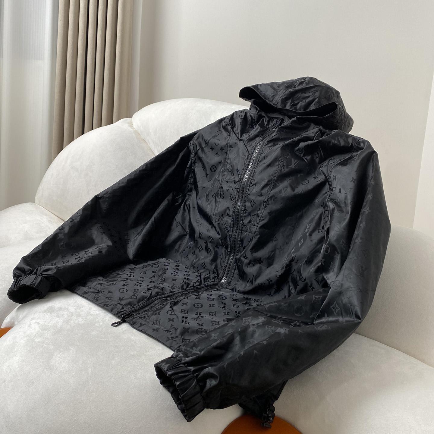 Louis Vuitton Signature Monogram Reversible Nylon Windbreaker - DopestKickz