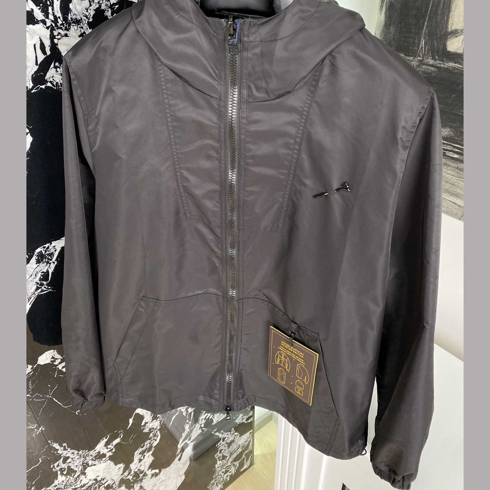 Louis Vuitton Signature Monogram Reversible Nylon Windbreaker - DopestKickz