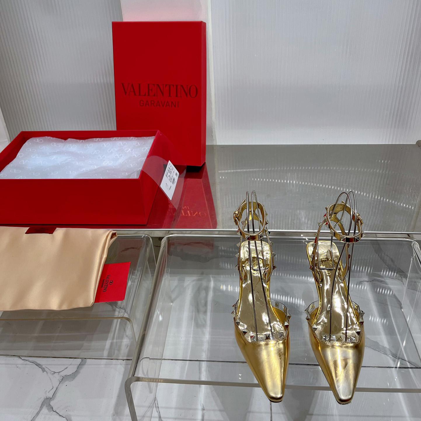 Valenti Garavani Rockstud Couture 58mm Mirrored Pumps - DopestKickz