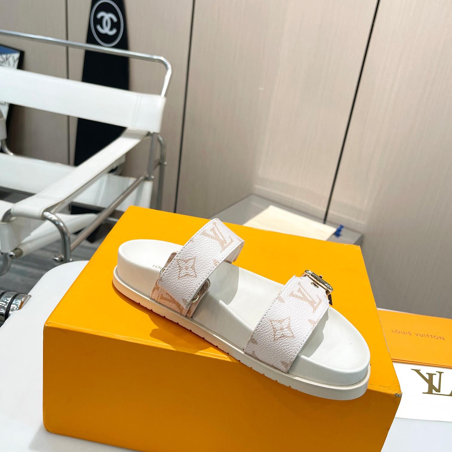Louis Vuitton Bom Dia Flat Comfort Mule     1ACHYI - DopestKickz